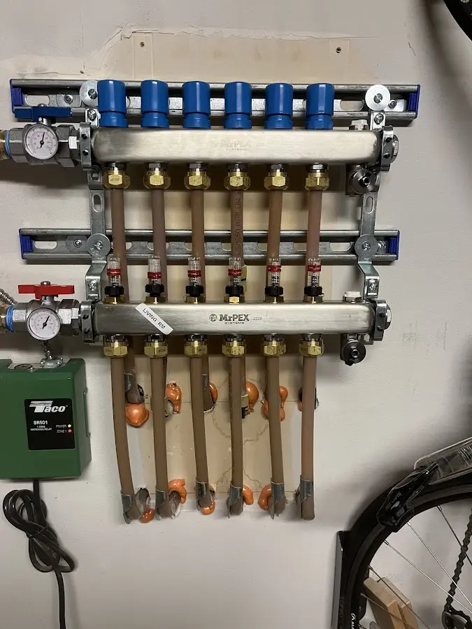 Plumber performing Gas Line Installation at a residential property in Clifton Park